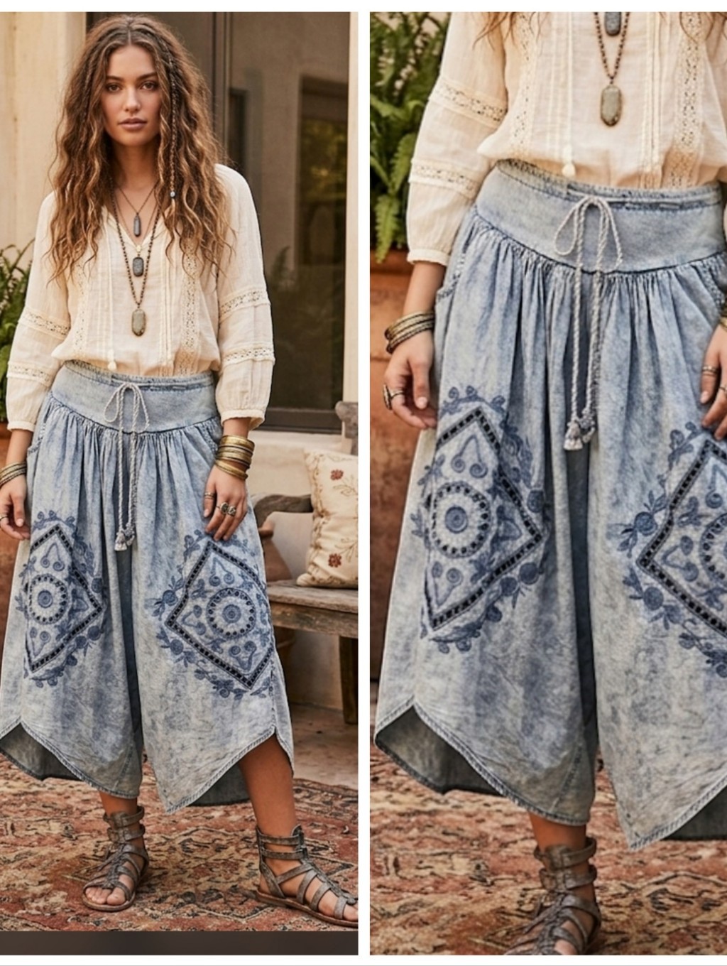 Oli & Hali Lazer Cut Crop Pants